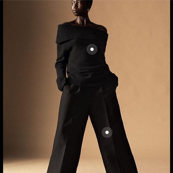 COS Sweaters - COS ribbed collar wool alpaca sweater